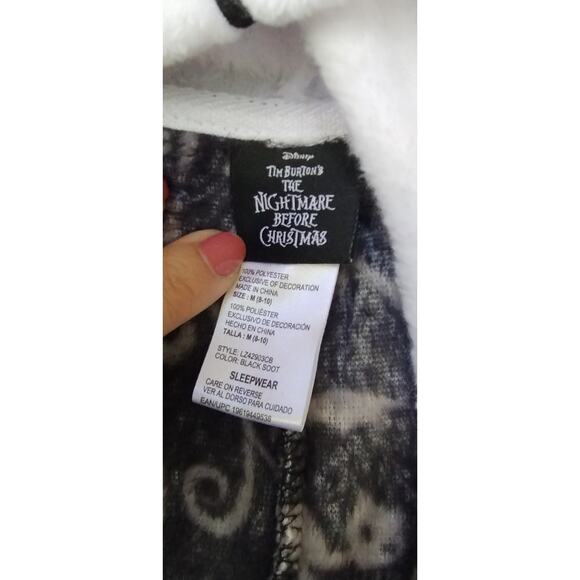 Disney The Nightmare Before Christmas Plush Hooded Sleepware-Loungewear suit M - Picture 12 of 13